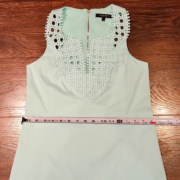 ❤️ NWOT! NANETTE LEPORE AQUA JUNGLE SHEATH MINI DRESS, 4 - Picture 7 of 10